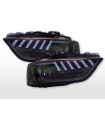 Set di fari allo xeno Fari diurni a LED Audi A4 8K anno 13-15 nero per veicoli con guida a destra...