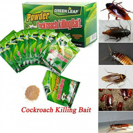 10 sachets of Anti-Creeping Powder, Cockroach Cockroaches, Professional Anti Cockroaches