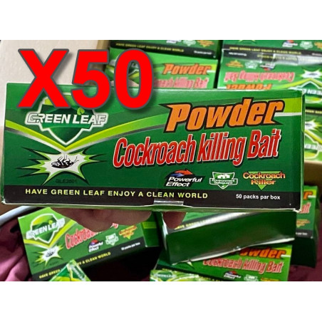 50 sachets of Anti-Creeping Powder, Anti-Cockroach Anti-Cockroach, Bait and Cockroach Trap