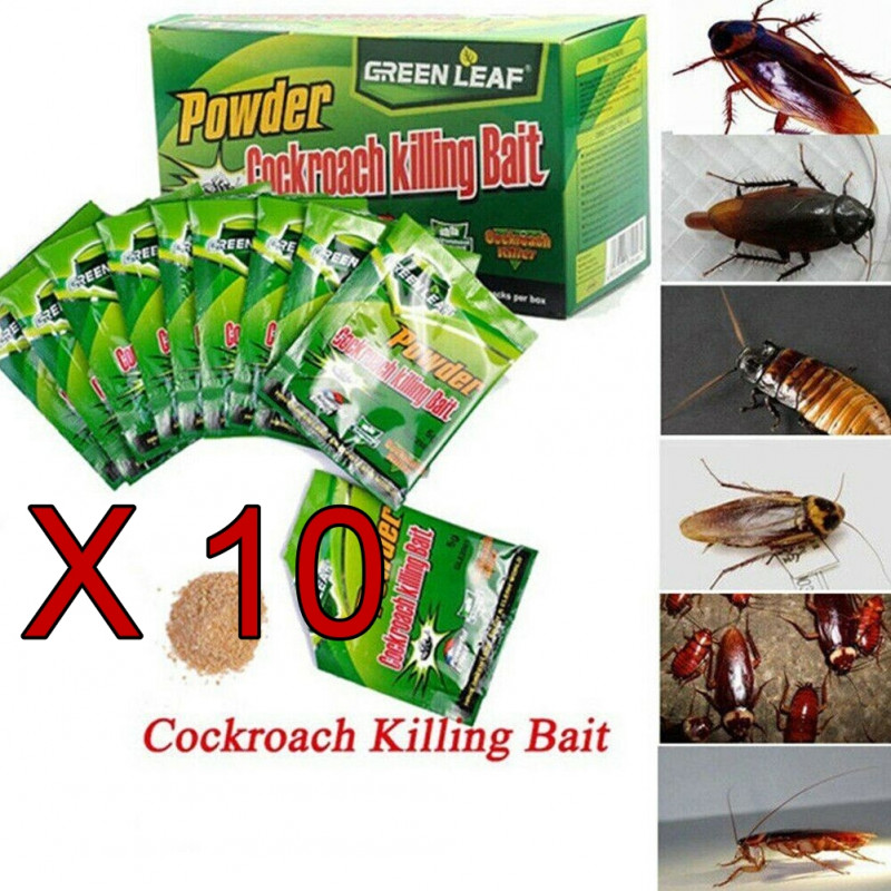 AS-WXCB-N0B9 - Polvere anti-strisciante, anti-scarafaggio, esche e trappola per scarafaggi