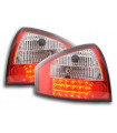 Audi A6 Berlina Tipo 4B 97-03 Kit Fanale Posteriore a LED Trasparente/Rosso...