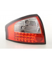 Audi A6 Berlina Tipo 4B 97-03 Kit Fanale Posteriore a LED Trasparente/Rosso...