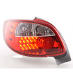 Feux arrières à LED Peugeot 206 CC Cabrio 98-05 clair / rouge…