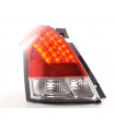 Kit feux arrières LED Suzuki Swift type MZ 05- clair / rouge…