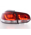 Kit feux arrières LED VW Golf 6 type 1K 2008-2012 clair / rouge…