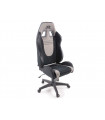 FK siège de sport chaise de bureau pivotante Racecar noir / gris chaise de direction chaise de bureau pivotante…