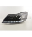 Faro anteriore LED Daylight DRL look Skoda Oktavia dal 2009 nero…