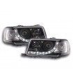 Luce diurna LED DRL faro look Audi 80 tipo B4 91-94 nero...