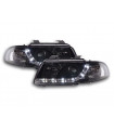 Luce diurna LED DRL faro look Audi A4 tipo B5 95-99 nero...