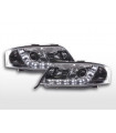 Luce diurna LED DRL faro look Audi A6 tipo 4B 01-04 cromato...