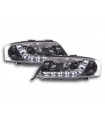 Luce diurna LED DRL faro look Audi A6 tipo 4B 97-01 cromato...