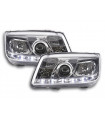 Faro diurno a LED DRL VW Bora look tipo 1J 99-04 cromato...