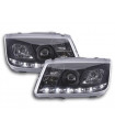 Faro diurno a LED DRL VW Bora look tipo 1J 99-04 nero...