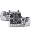 Luce diurna LED DRL faro look VW Bus tipo T4 90-03 cromato...