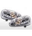 Luce diurna LED DRL faro look VW Golf 5 tipo 1K 03-08 cromato...