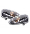 Luce diurna LED DRL faro VW Golf 5 tipo 1K 03-08 nero...