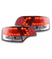 Audi A4 Anteriore Tipo 8E 04-08 Kit Luce Posteriore a LED Rosso / Trasparente...