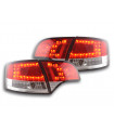 Audi A4 Anteriore Tipo 8E 04-08 Kit Luce Posteriore a LED Rosso / Trasparente...