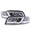 Luce diurna LED DRL faro look Audi A4 tipo 8E 01-04 cromato...