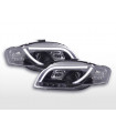 Luce diurna LED DRL look Audi A4 tipo 8E 04-08 nero per guida a destra...