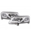 Luce diurna LED DRL look Audi A6 tipo 4F 04-08 cromato per guida...