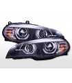 Luci di marcia diurna con luci di posizione a LED BMW X5 E70 2008-2013 nere...