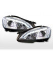 Fari Xenon Daylight LED DRL look Mercedes-Benz Classe S 221 05-09 cromati…