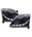 Luce diurna LED DRL faro anteriore Opel Vectra C 02-05 nero...