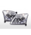 Luce diurna LED DRL look Opel Vectra C 02-05 cromata per guida a destra...