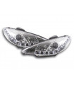 Luce diurna LED DRL faro look Peugeot 206 98-07...