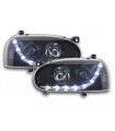 Faro diurno a LED DRL VW Golf 3 tipo 1HXO 1EXO 91-97 nero...