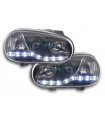 Phare Daylight LED look DRL VW Golf 4 type 1J 98-03 noir pour conduite à droite…