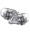 Faro diurno a LED DRL look VW Polo tipo 9N3 05-09 cromato per guida...