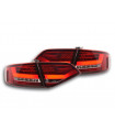 Audi A4 B8 8K Limo 07-11 Fanali posteriori a LED Rosso/Trasparente...