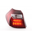 BMW Serie 1 E87 / E81 3/5 Set di luci posteriori a LED per porte. 04-06 Trasparente/Rosso...