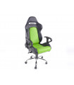 FK siège de sport chaise de bureau pivotante Detroit noir / vert chaise de direction chaise de bureau pivotante…