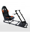 Siège de jeu FK Simulateur de course de siège de jeu eGaming Seats Monaco noir / orange…