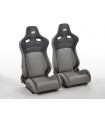 Sedili sportivi FK set seggiolino auto semiguscio Colonia pelle artificiale/tessuto nero/grigio…