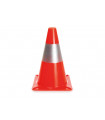 Cone reflechissant rouge/argent - 30 cm…