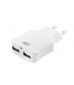 Caricatore USB 2 x USB-A ricarica intelligente 2,1 A bianco…