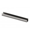 Slimline 15 mm anodise en argent profile led en aluminium - 3 m…