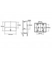 VOLTMETRE ANALOGIQUE DE TABLEAU 30V CC / 60 x 47mm…