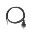 CABLE D'ALIMENTATION - CAOUTCHOUC - 1.5 m - 3G1.5 - PRISE CEE 7/7 ET EXTREMITE DENUDEE…