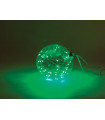 Glasslight LED - boule lumineuse en verre - transparent - 12 cm - 40 LED - vert- piles non incluses…