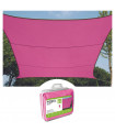 VOILE SOLAIRE - CARRE - 3.6 x 3.6 m - COULEUR FUCHSIA…