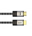 Cable HDMI 2.0 tresse en coton avec connecteur plaque or - 4K Video - 1 metre…