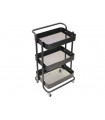 Carrello da cucina - Metallo - Nero - 46 x 35 x 76 5 cm…