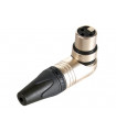 NEUTRIK - CONNETTORE XLR 3 PUNTI FEMMINA A GOMITO CONTATTI IN ARGENTO NICHEL…