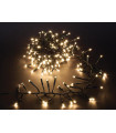 Mini Playlight firecracker LED - 2.8 m - 240 lampes blanc chaud - fil vert - 24 V…