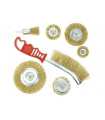 SET DE 7 BROSSES METALLIQUES FILS ACIER…